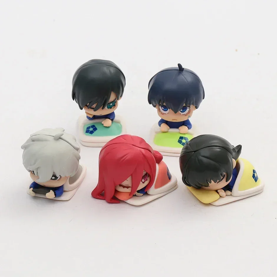 BLUE LOCK Isagi Yoichi Bachira Meguru Chigiri Hyoma Nagi Seishiro Rin Itoshi Cute Toys Figure Model Dolls 5pcs/set