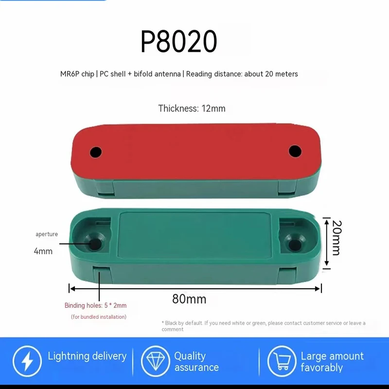 20PCS RFID UHF anti metal ABS Tag, RFID electric label ISO18000-6C RFID tag 860-960MHz High Quality