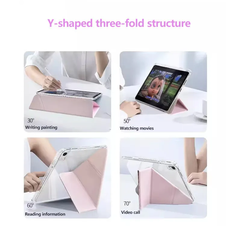 Coque Acrylique Transparente Anti-Bois, pour iPad Pro 13 2024 7th Pro 11 5th Air 11 6 13 5 4 3Pro 2 1 Pro 11 10th 10.9 10.2 9.7