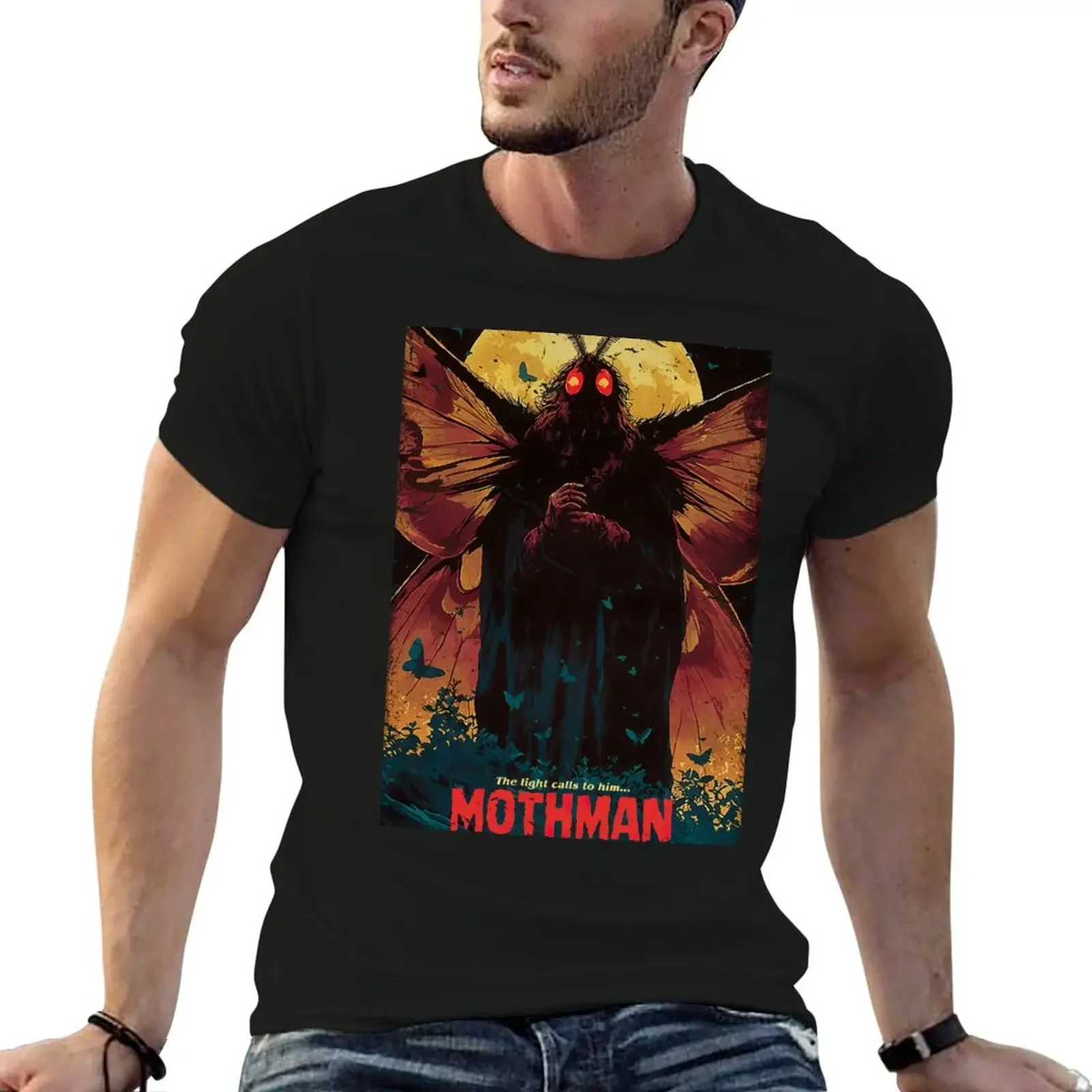 

Mothman T-Shirt graphic t shirts Anime t-shirt topping Personalized t-shirt compression shirt men