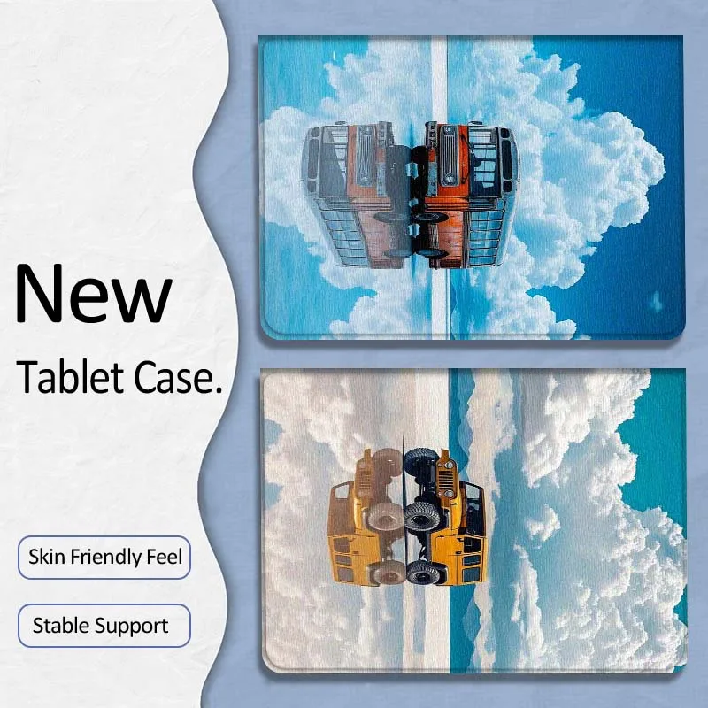 

Cool Yellow Car Reflection Gift For Xiaoxin Lenovo Tab P12 Extreme Legion Y900 Idea Pro GT 12.1 2025 Foldable Tablet Case