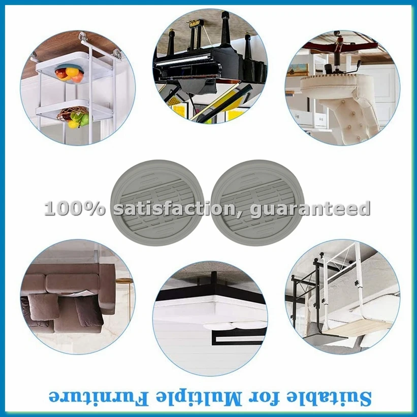 

Ограничители для мебели, 4 шт., стопоры для колес, подставки для мебельных роликов, подходят для всех типов полов и колес диванов, кроватей - SPMI