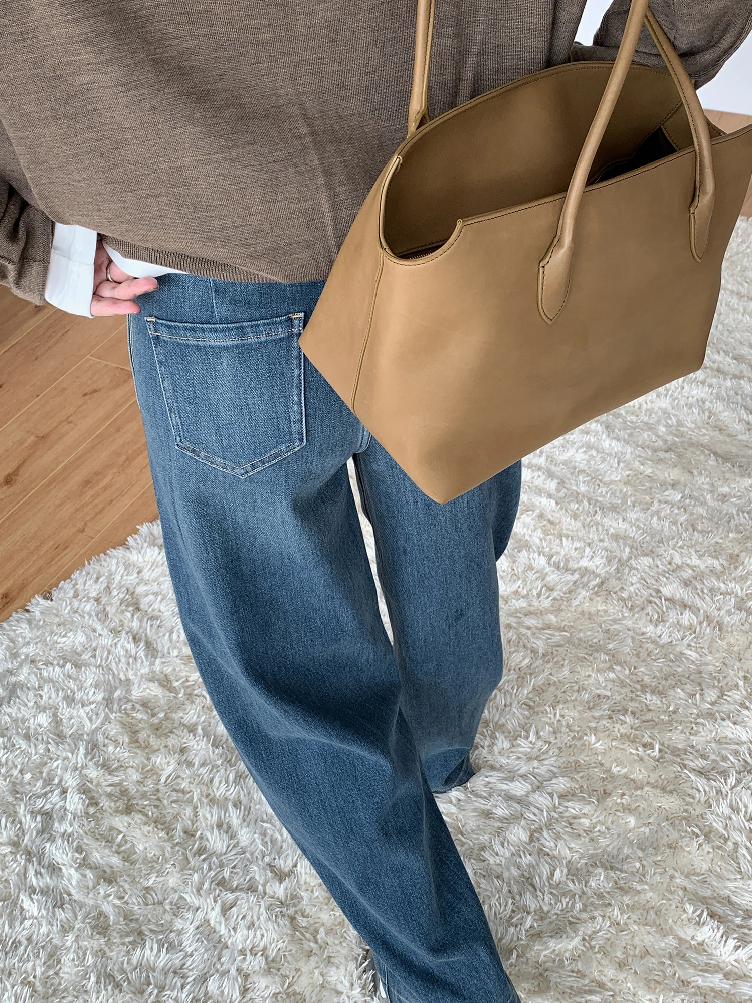 

Джинсы Taupe Store 360 Deee Slimming Banana, прямые брюки с подкладкой, повседневные, удлиненные, модель U aped Scythe