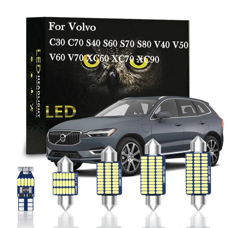 

Canbus Interior Light LED For VOLOV C30 C70 S40 S60 S70 S80 V40 V50 V60 V70 XC60 XC70 XC90 Sedan Wagon Car Accessories