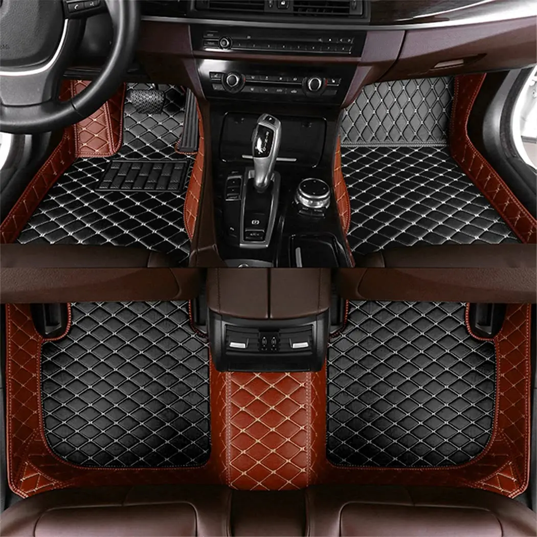 Custom Car Floor Mats For Ford Kuga Escape 2012-2023 Automobile Carpet Cover Interior Accessories Protective Pad Parts