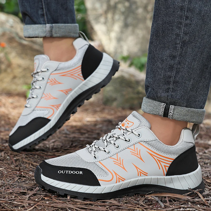 Cross-border wide-toe large-size hiking shoes Hiking boots Men's Shoes