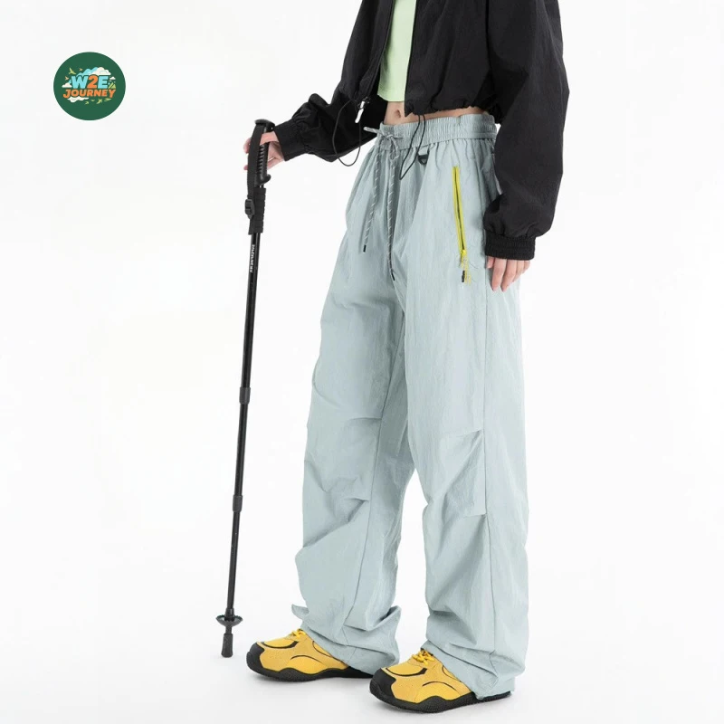 W2EJOURNEY EU US Size Luxury Quality Outdoor Women Trousers Summer Waterproof Hiking Quick-Dry Paratrooper Cargo Pants