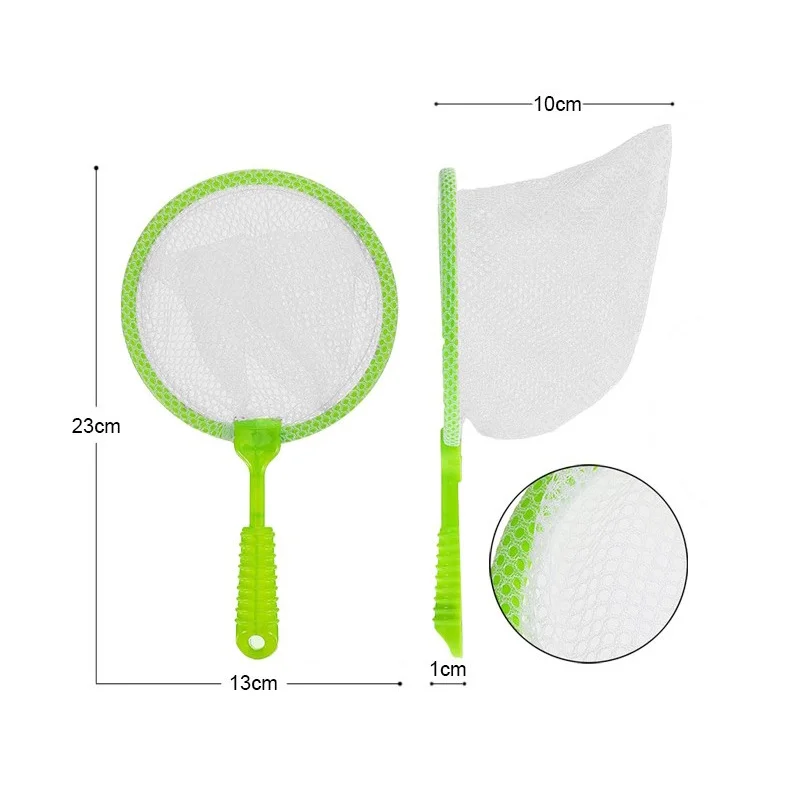 Plastic Children's Fishing Nets Durable Kids Handle Butterfly Nets Bug Nets Fish Catcher Insect Net Bath Toy Adventure Tool