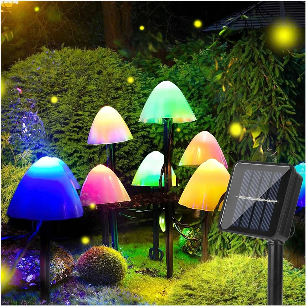 Luces solares de decoración De Seta para jardín, lámpara impermeable para exteriores, cadena de hadas que cambia de Color para Navidad, césped y Camping, 2024, 455