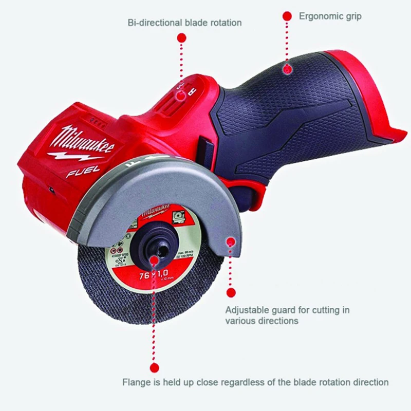 Milwaukee M12 FCOT MiniHandheld Cutting Saw 12V lithium Cordless Multi Material Cut Power Electric Saw 2522-20 Power Tool