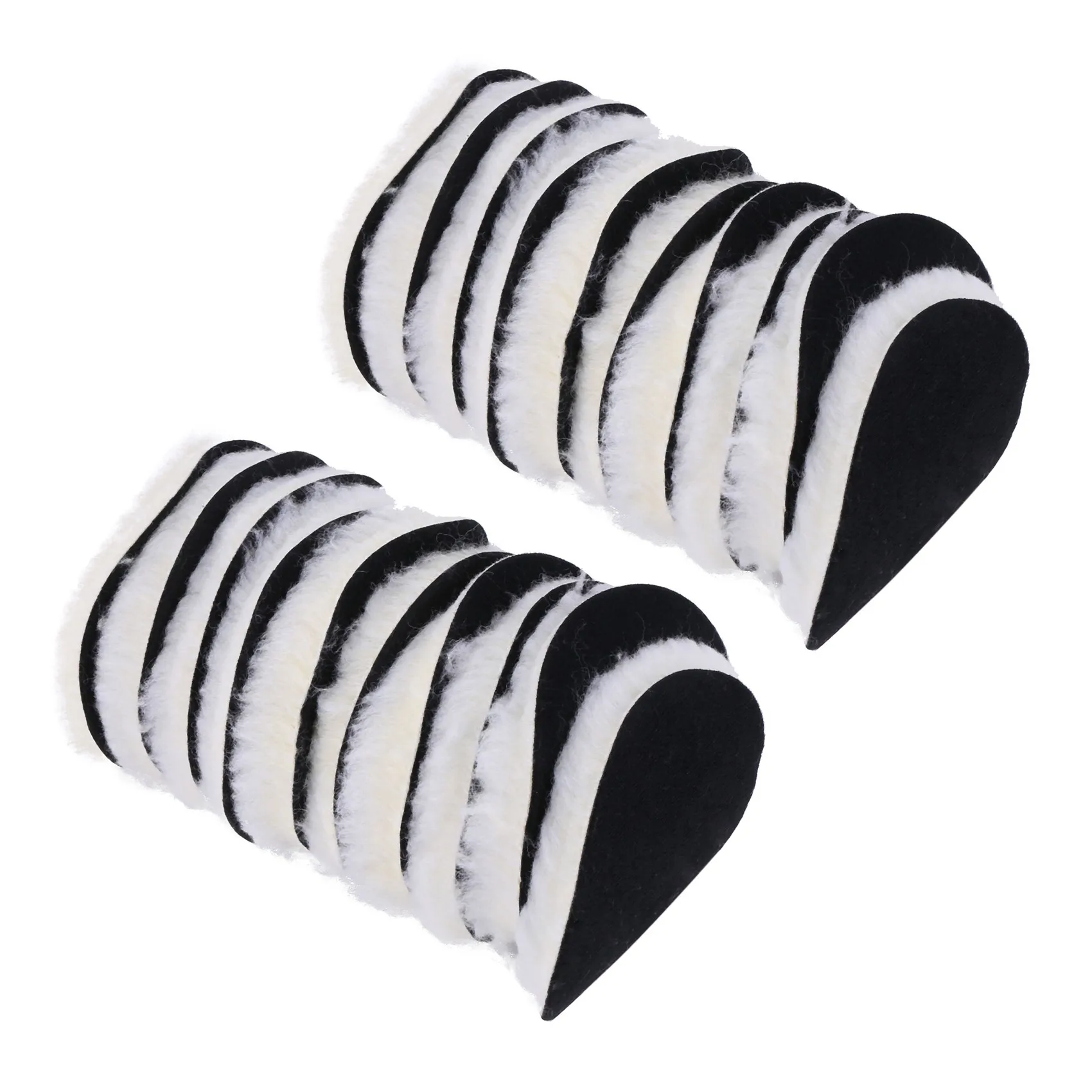AU28-20 Pcs 125 Mm Car Polishing Pad 5 Inch Inch Polish Waxing Pads Wool Polisher Bonnet Car Paint Care Wool Polishing Pad