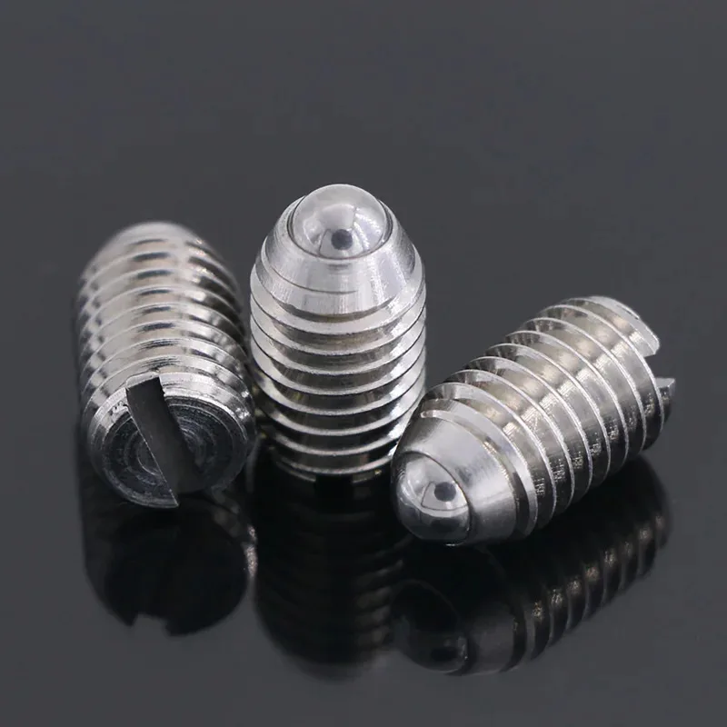 Spring Loaded Ball Plunger 304 Stainless Steel with Slot for Precision Positioning in Jigs and Machinery M3 M4 M5 M6
