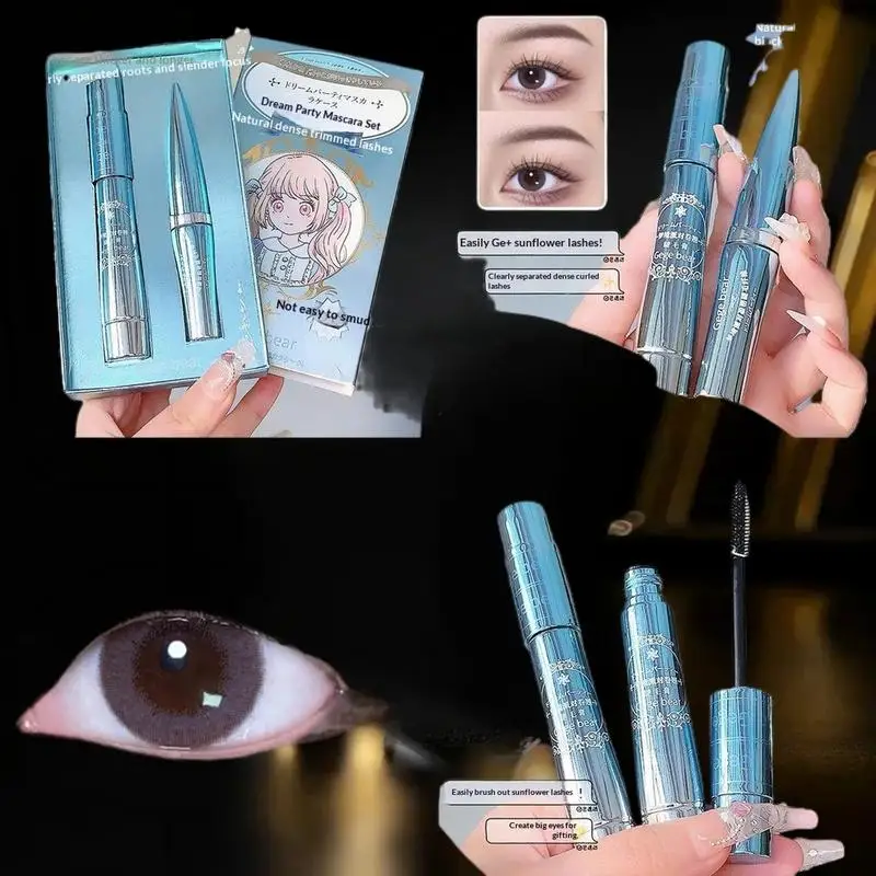 Gege bear Lash Mascara Waterproof Long Lasting Extension Eyelashes Lengthening Curling Mascara Black Eyelash Makeup Cosmetic