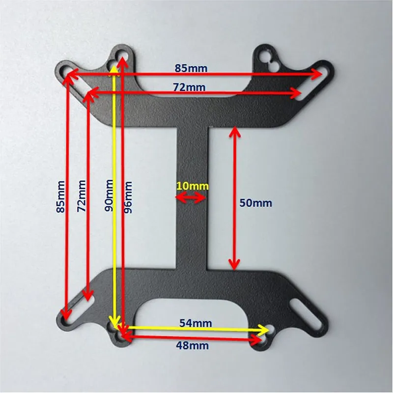 Carbon steel Water Cooling Waterblock mounting bracket For CPU Intel AMD Heatsink Block Liquid Cooler BK101