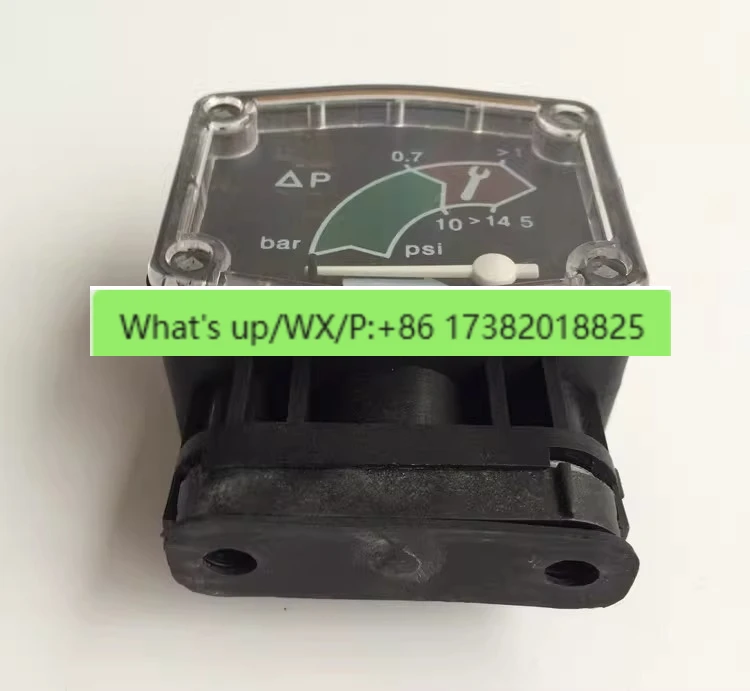 Compressed air precision filter pointer type differential pressure gauge/differential pressure gauge
