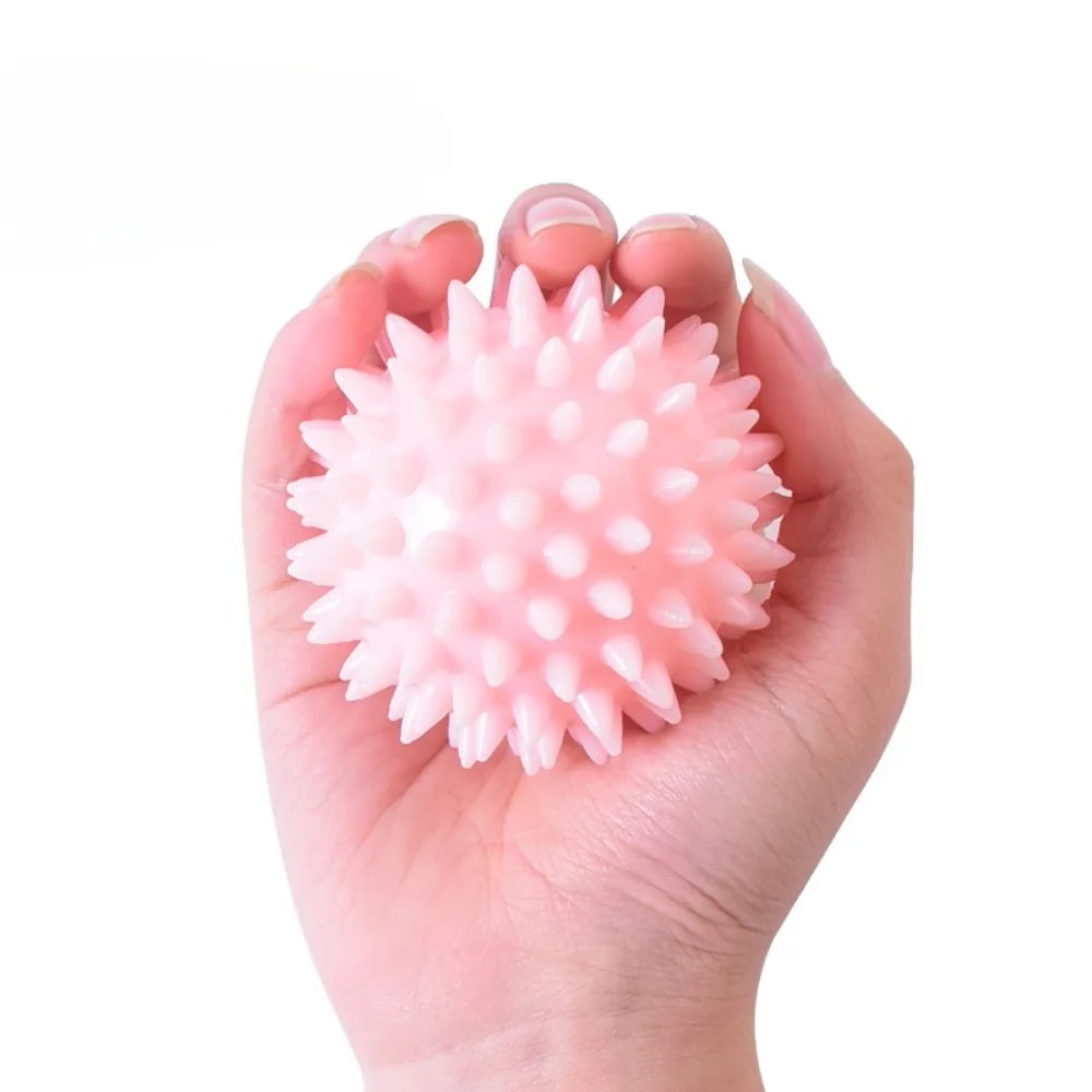 

7CM Diameter Hollow Soft Spike Ball Hand Strength Recovery Exercise Massage Ball Yoga Fitness Spiky Massager Trigger Point