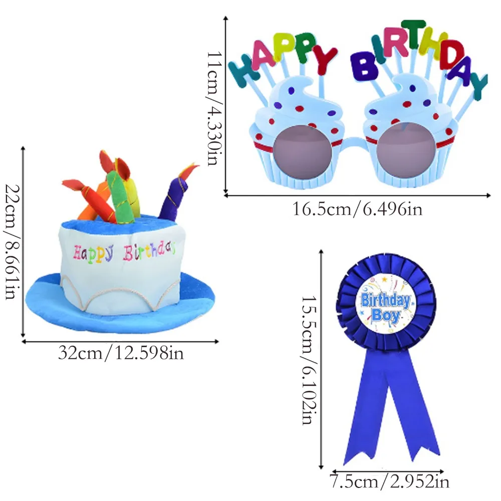 

PESENAR Это набор аксессуаров для платья на тему дня рождения. Содержит шляпы на день рождения, очки, медали. Идеально подходит для вечеринок по случаю дня рождения.