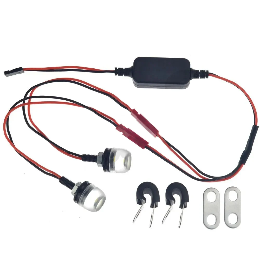 Faros delanteros LED, focos, lámpara inferior para 1/10 1/8 RC Crawler todoterreno TRX4 Axial Monster Truck UDR Losi Slash HOBAO