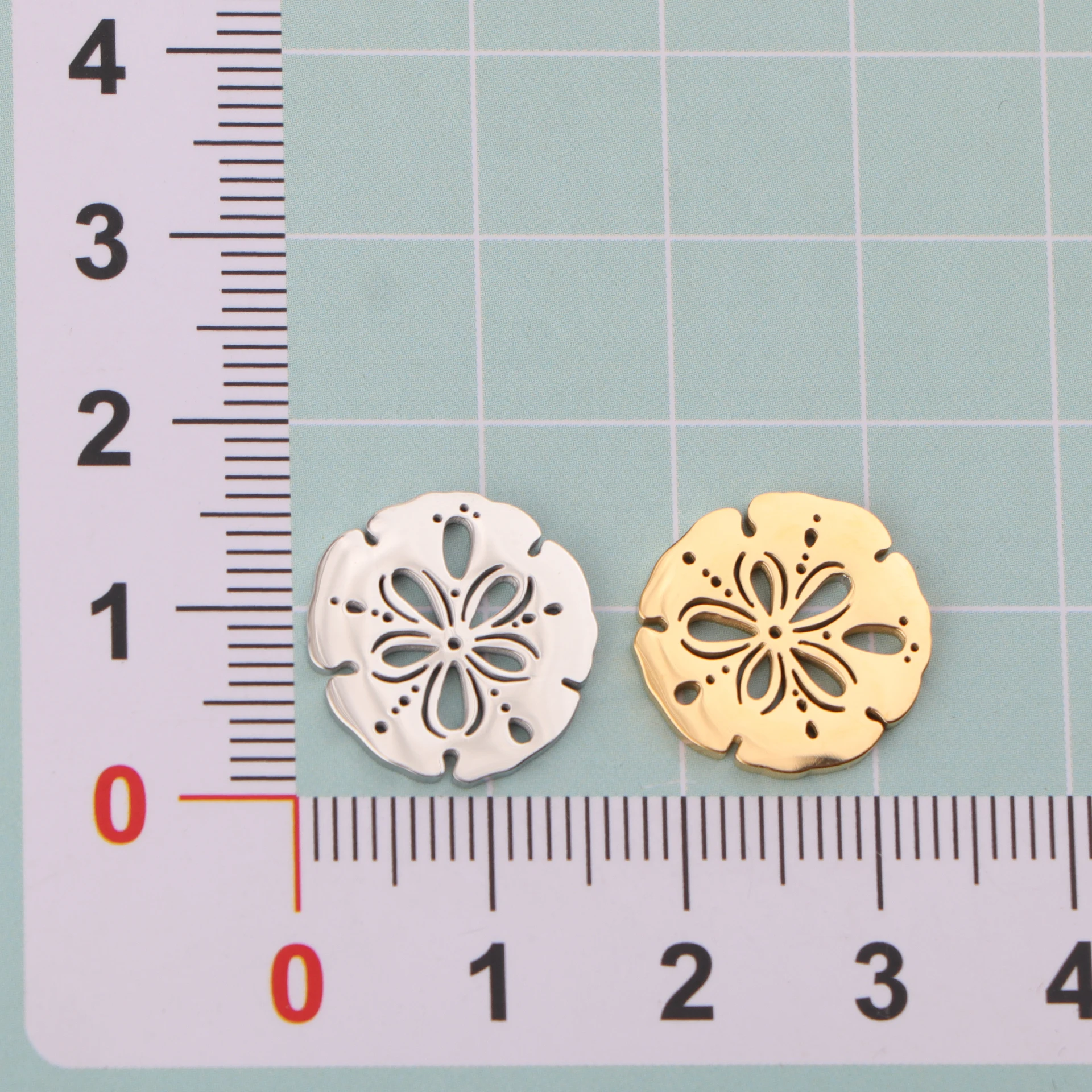 5pcs/lot Mirror Polished Stainless Steel Turtle Shell Starfish Sailboat Tortoise Charms Pendants for DIY Jewelry Making view 6