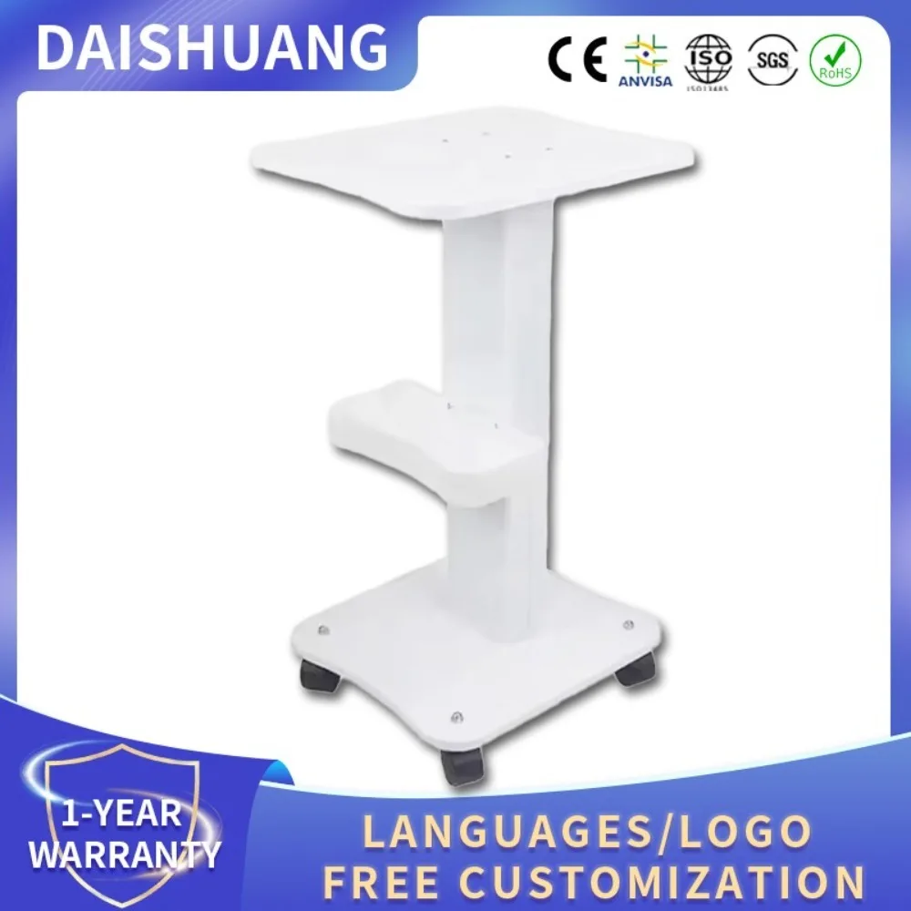 

Тележка для салона красоты, тележка на пьедестале для домашнего использования, многофункциональная подставка с 4-колесной тележкой для хранения косметического оборудования