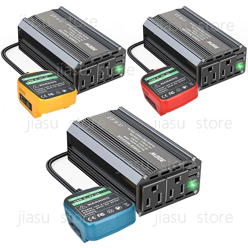 

Applicable 18V power tool battery 110V portable inverter 300W power supply 20V