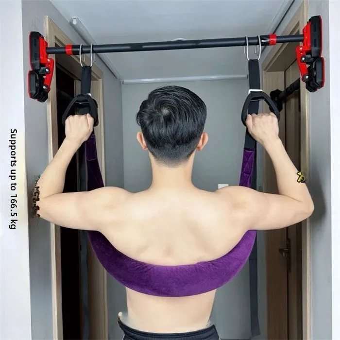 Home Use Spinal Assisted Stretching Lumbar Support Traction Belt Single Bar Pull-up Device Intervertebral Disc Herniation