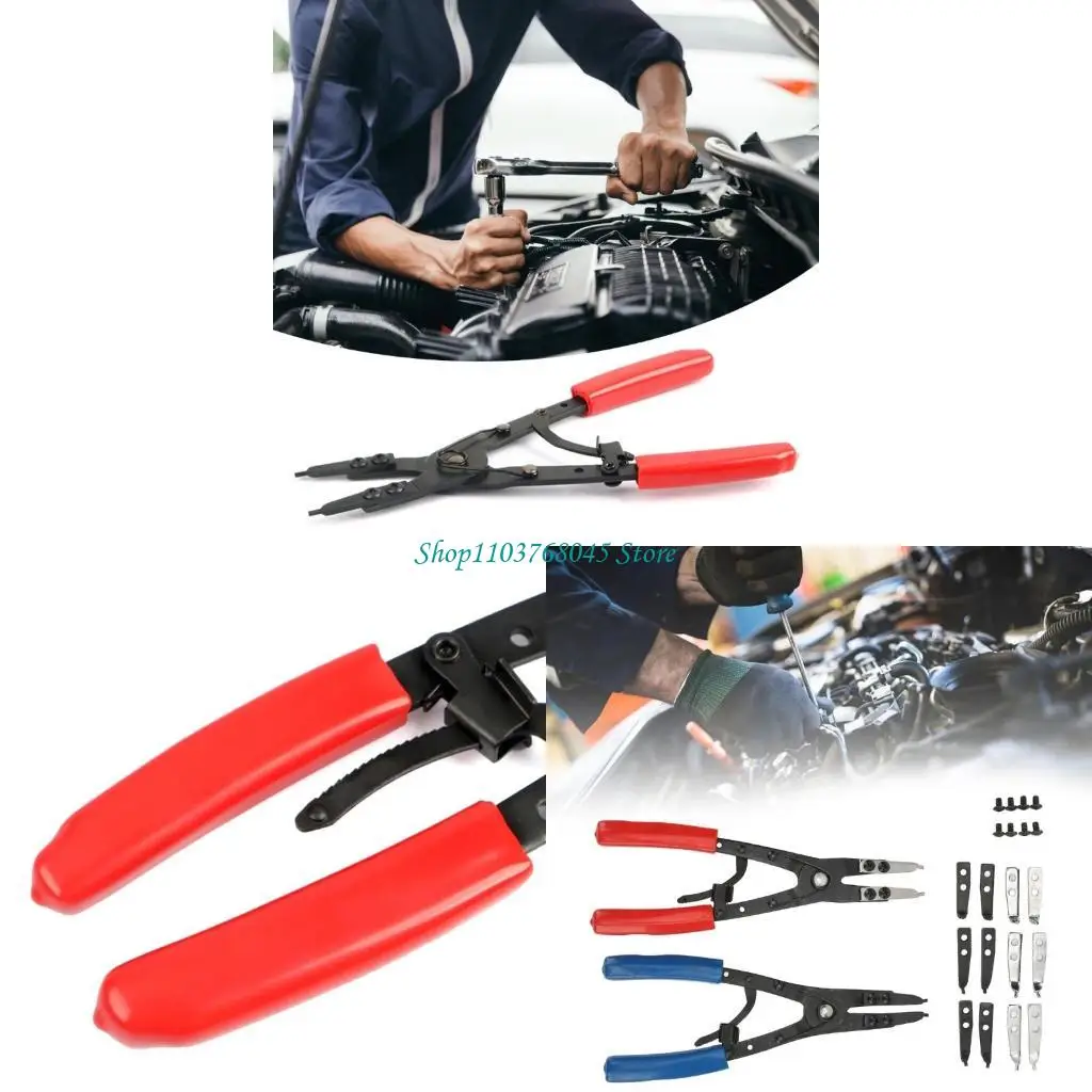

R53F Внутренние внешние снимки кольца Plier Universal Auto Repair Tool Circlip Pliers