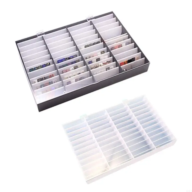 

Q1FB 44 Grids Fake Tips Color Display Holder Storage Box for Nails Art Decoration Container