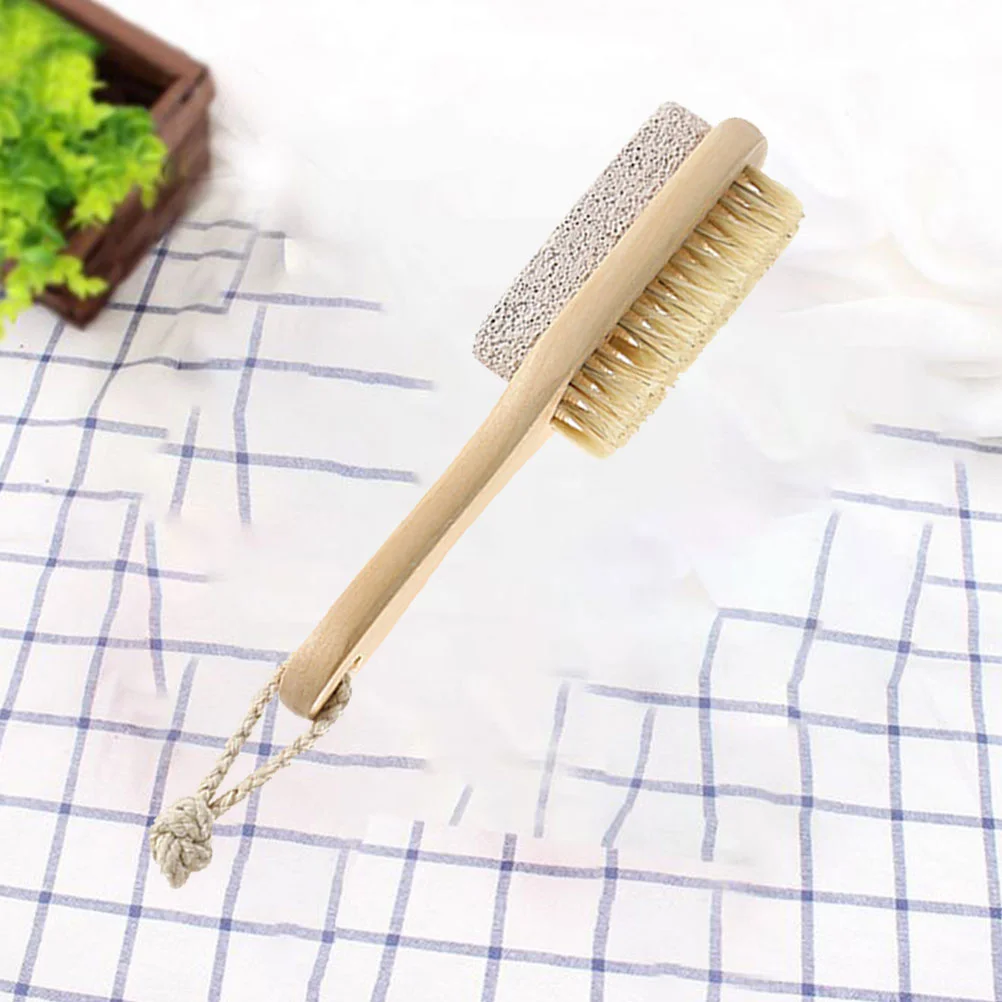 

Foot Peel Wooden Handle Exfoliator Automatic Pedicure Remover Gel Cleaning Brush