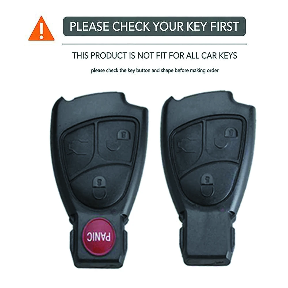 Silicone Car Key Cover Bag Shell Case Protector For Mercedes Benz C B E Class W203 W211 W204 CLS CLK YU BN