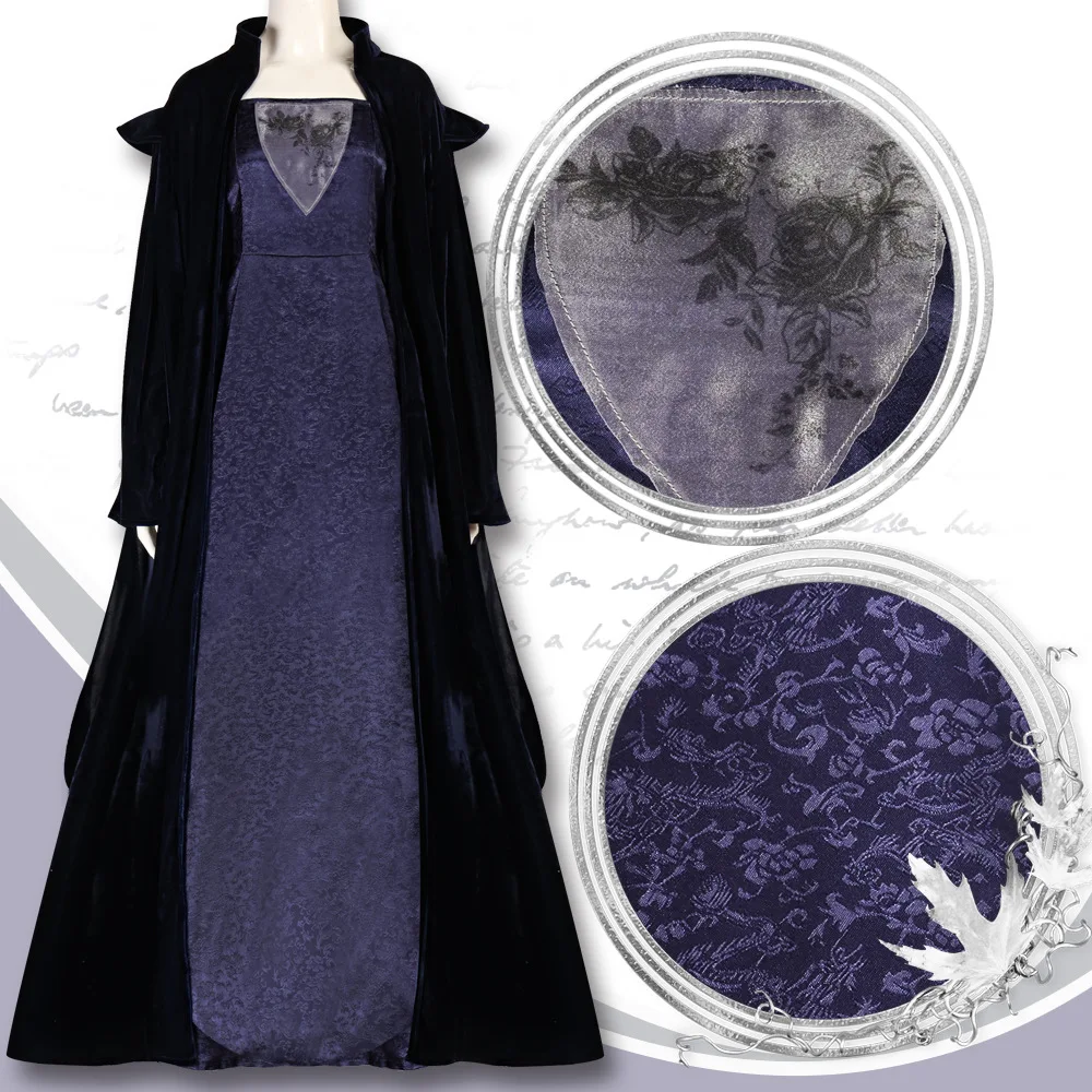gothic purple dress Unique Strapless Beaded Gothic Black and Purple Wedding Dress Size 6 / Purple / With Choker +Gloves