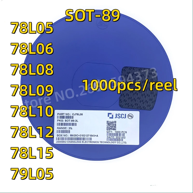 1000PCS/REEL 78L05 SOT89 SOT SMD SOT-89 Triode 78L06 78L08 78L09 78L10 78L12 78L15 79L05