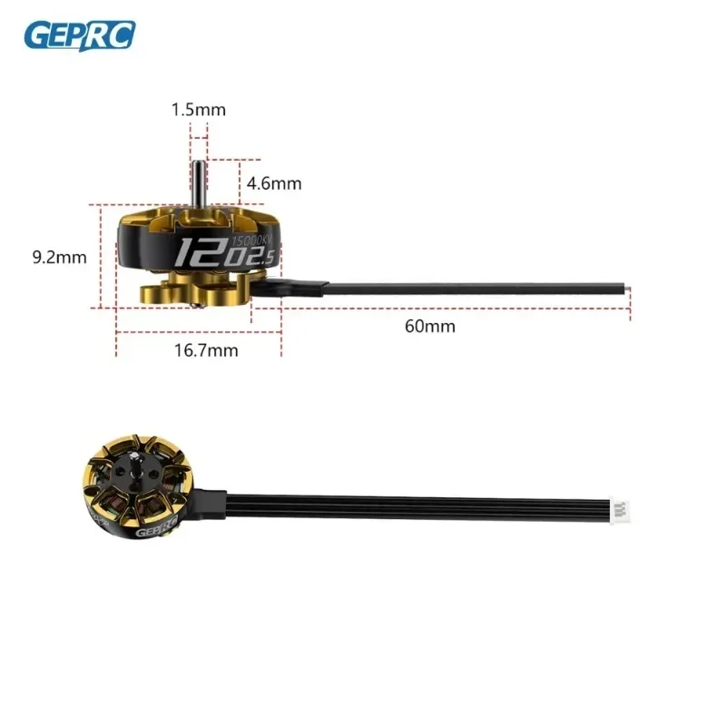 GEPRC SPEEDX2 1202.5 Motor 15000KV 12-20A High-strength 2-3 Inch FPV Racing RC Drone Multicopter