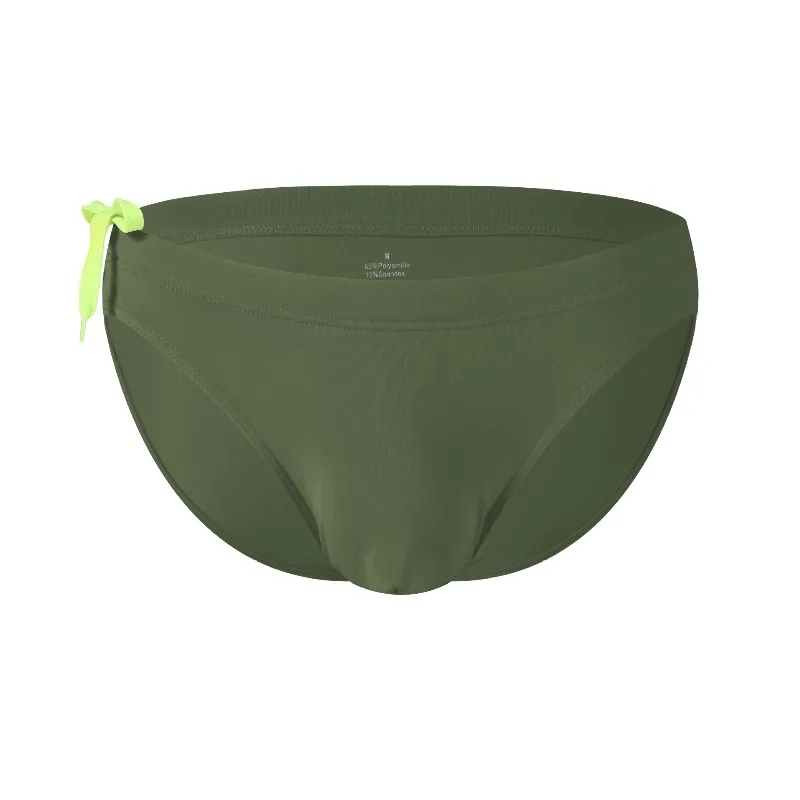 Men's swimming trunks triangular double-layer quick-drying, ice silk professional swimming trunks sports swimming shorts - view 6
