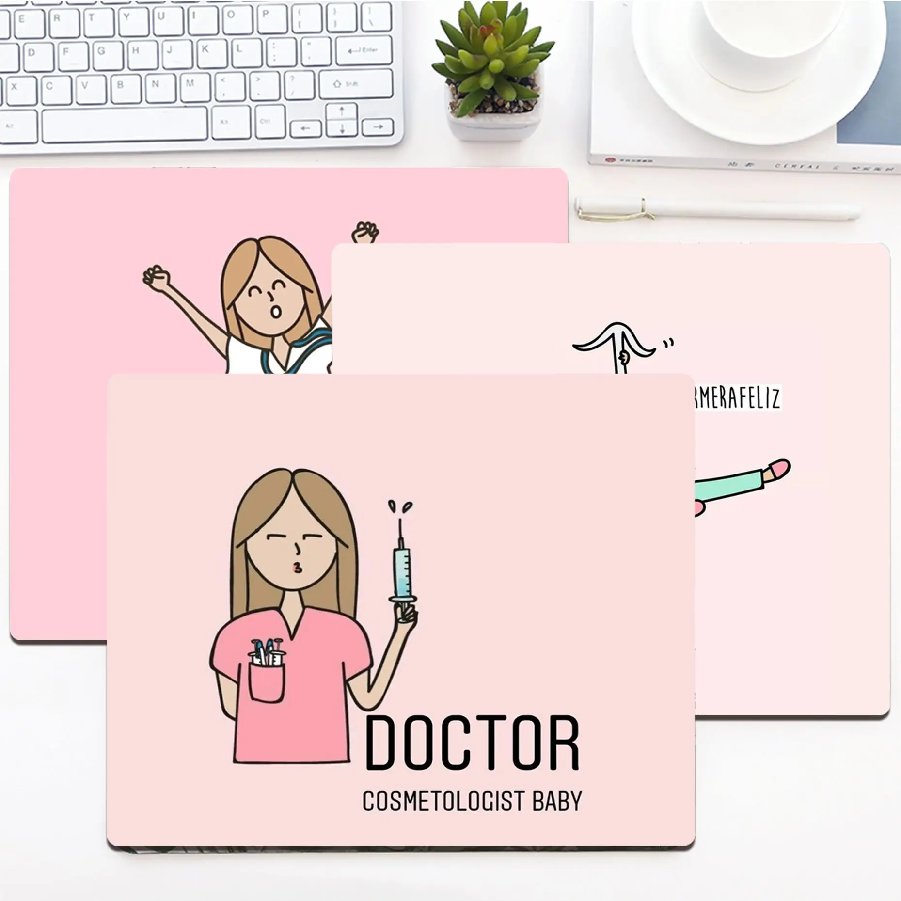 Doctor Nurse Medical Medicine Health Gaming Mouse Pad Gamer Desk Mat Keyboard Pad Decoration Mause Pad Writing Desk Mats