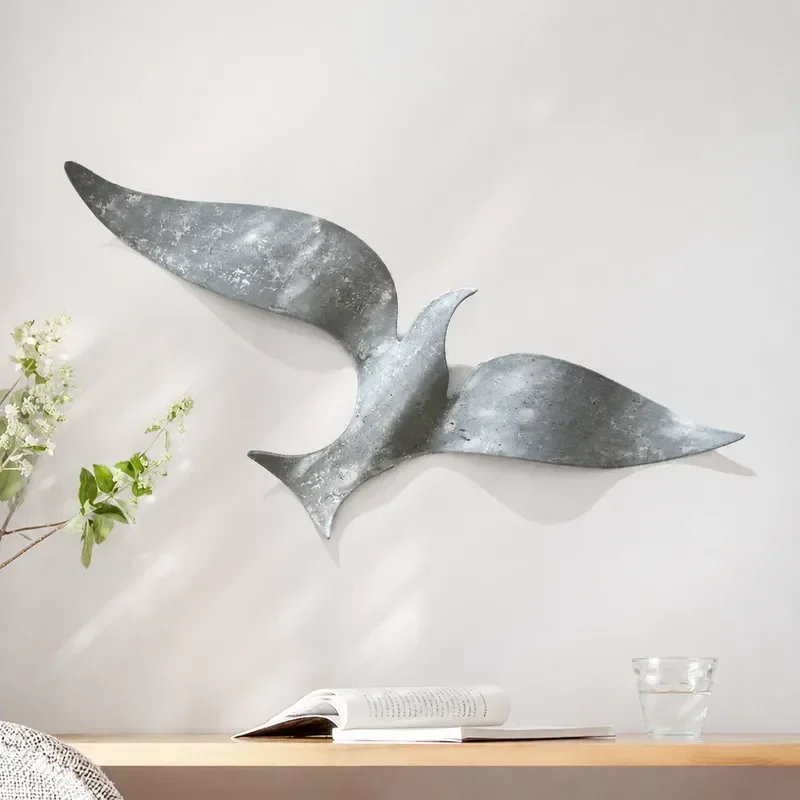 3D Ginkgo Biloba Wrought Iron Wall Art Living Room Bedroom Entrance Background Decoration Pendant Home Decor