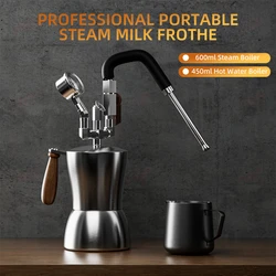 ITOP CMFAK-74 Portable Mousseur À Lait En Acier Inoxydable, Cuiseur À Vapeur De Lait Mathiateur De Vapeur D'eau Vapeur De vaccage Polyvalent Pour Café exécutif