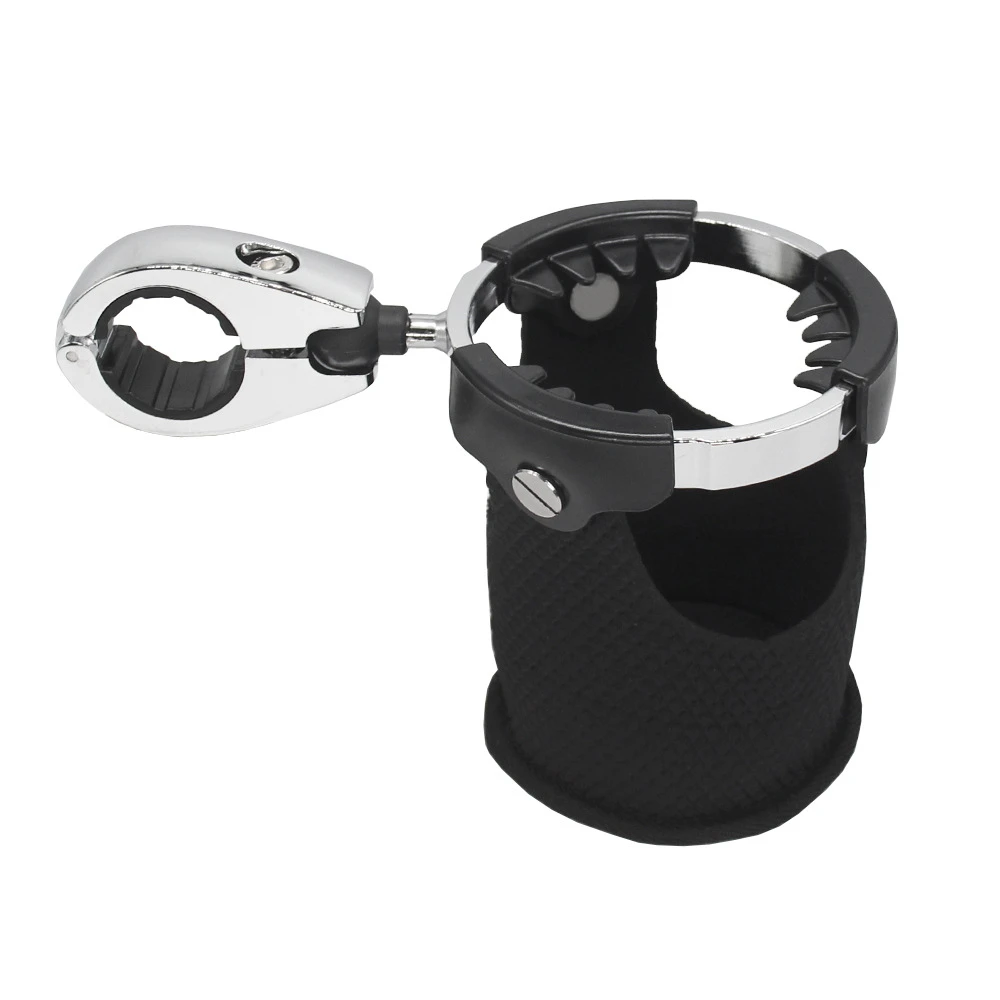 

Motorcycle Cup Holder with 360°Swivel Ball-Mount Large Boat Drink Holder Basket Metal Handlebar Mount for Bike ATV Handlebar