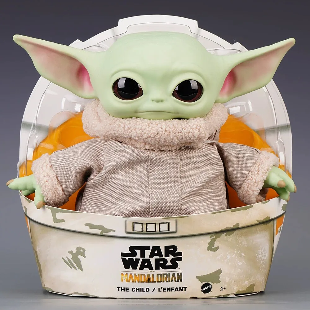 17CM 28cm Star Wars Yoda Baby Grogu Actionfigur Niedliches Plüschmodell auf Lager Geburtstagsgeschenk für Jungen The Mandalorian Sammlerpuppe – Detail 7