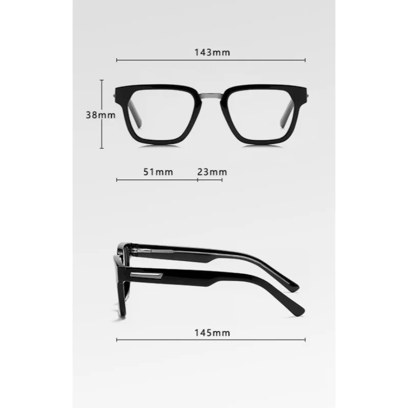 Women Anti Blue Rays Prescription Glasses TR90 Eyeglasses for Man Square Short-sight Eyewear Diopter 0 -0.5 -0.75 To -6.0