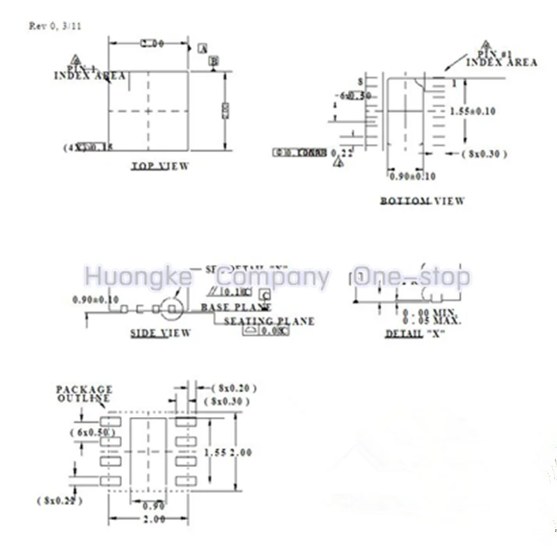 5pcs/lot ISL6625ACRZ Mark 5AZ QFN8 ISL6625ACRZ-T Synchronous Rectified Buck MOSFET