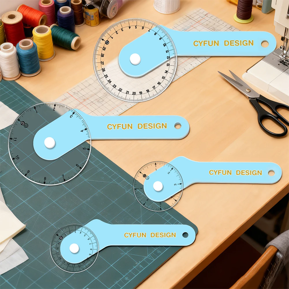 8/12inch Rolling Ruler Sewing Wheel Ruler for Measuring Curves Rolling Rulers for Tailors Dressmakers&Seamstresses Drafting Tool