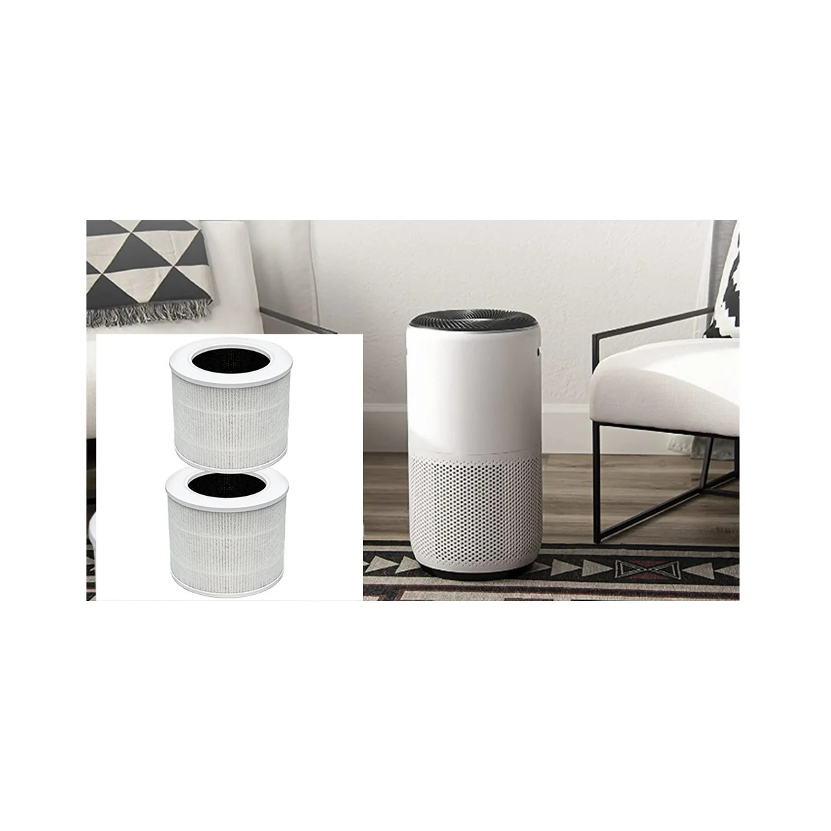 코어 미니 교체 필터, 코어 미니 공기 청정기 호환, 코어 미니 RF 트루 HEPA 필터, 2 팩