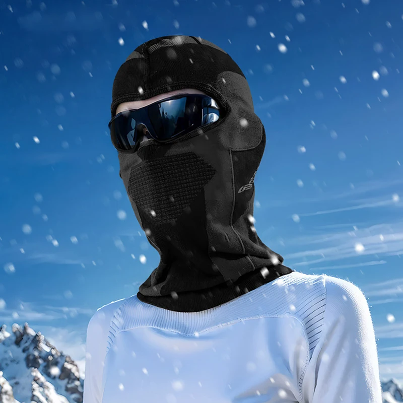 Men Women Cold-Proof Thermal Scarf Winter Ski Hat Balaclava Full Face Mask Ski Cycling Head Neck Cover Helmet Liner Cap