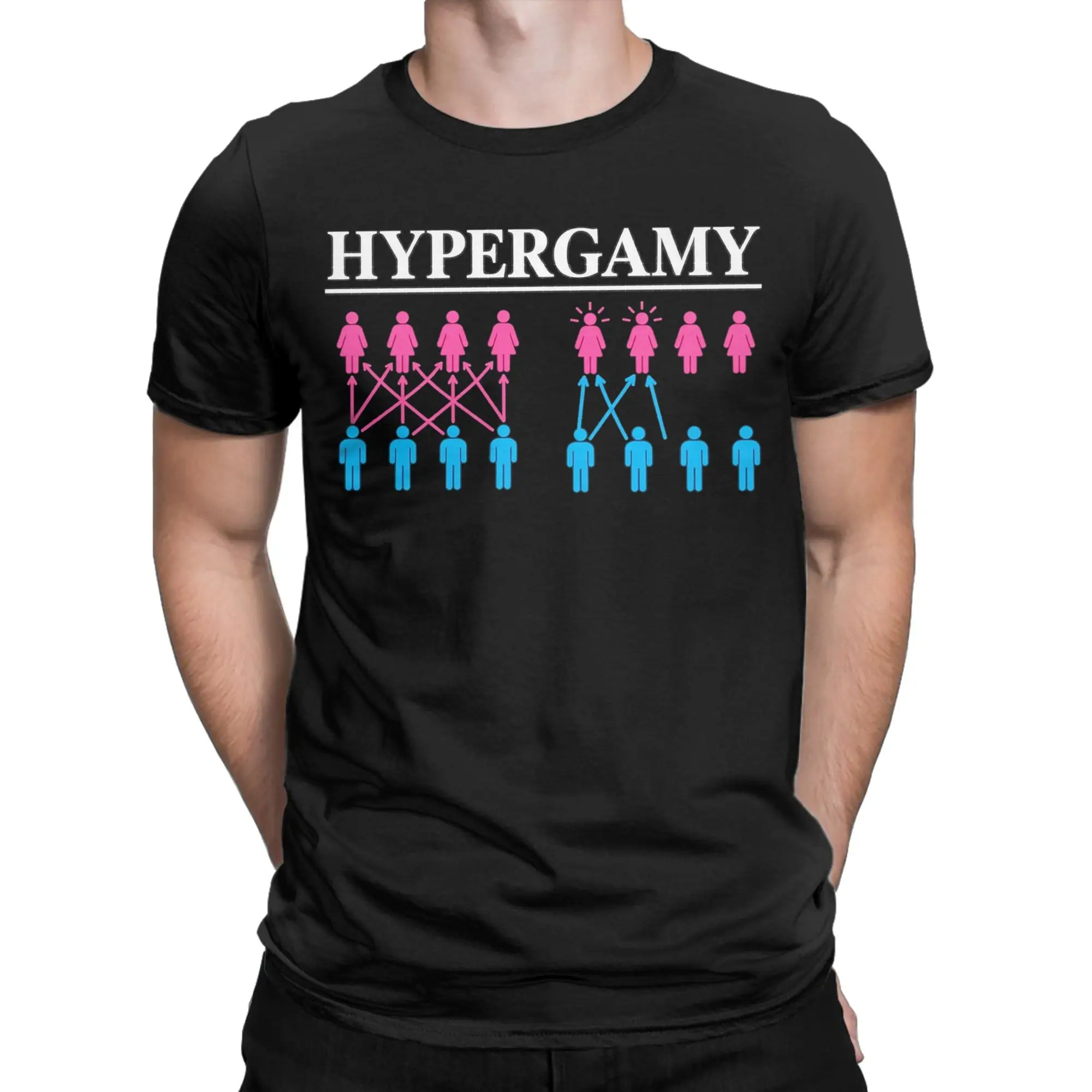 Men Hypergamy Chart Funny Dating Strategy Meme Relationship T Shirts  Pure Cotton Top Tees Y2K Short Sleeves T Shirt Plus Size