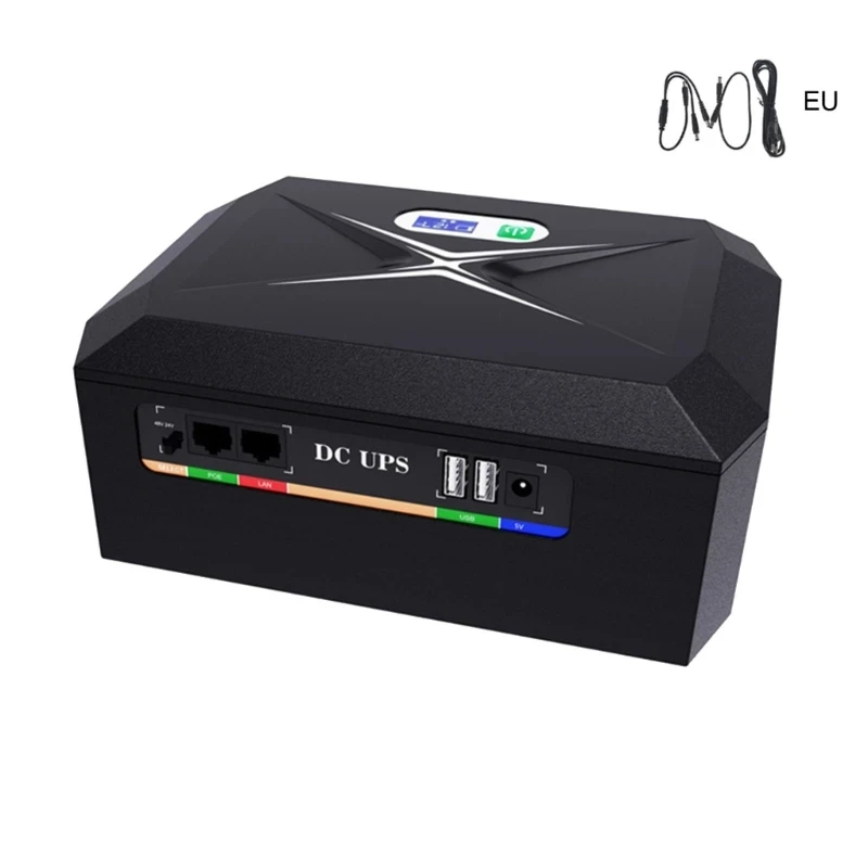 Imagem -06 - Fonte de Alimentação Ininterrupta para Roteadores Wifi Adaptador de Energia de Grande Capacidade Mini Ups 60w 5v 9v 12v 17600 Mah 20800mah