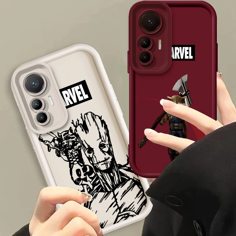 

Rocket Raccoon Marvel Art Eye Ladder For Xiaomi MI 14 12T 11 Lite Poco M3 X5 X4 F5 F4 F3 F2 GT Pro 5G Cover Phone Case