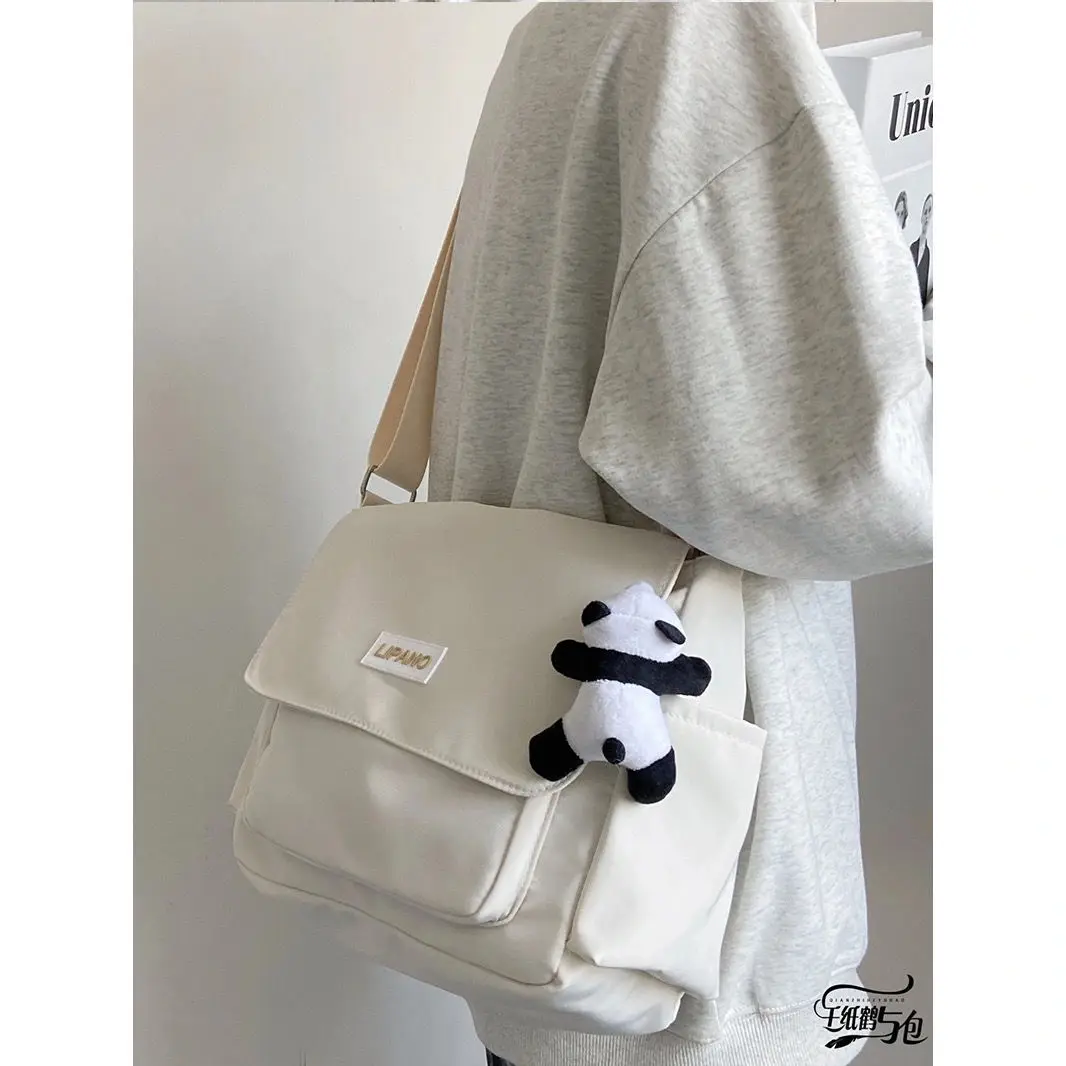 Japanese Ins Bag Versatile Art Street Photography One Shoulder Messenger Bag Male Fashion Student Crossbody Bag Female