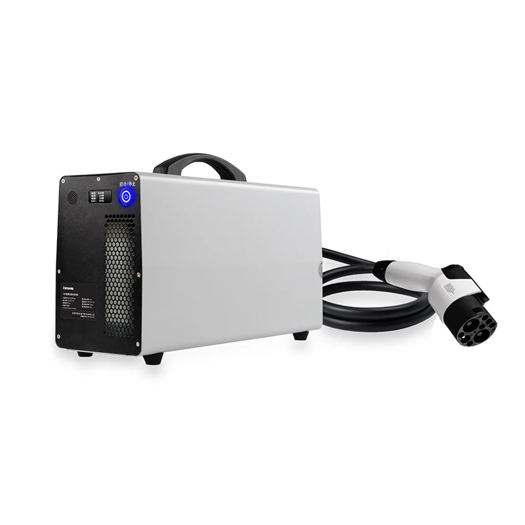 GB/T 7KW Mobile Charging Station Dc Fast Electric Car Charging Stations Portable Charger Ev - Image 2