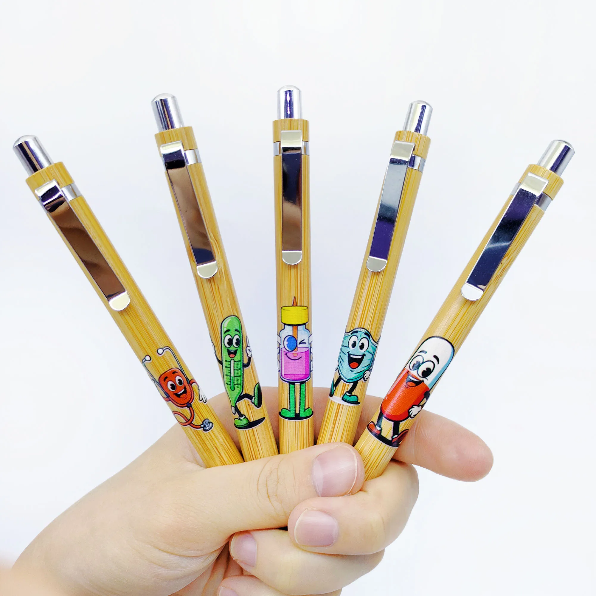 

10pcs/15pcs Creative Medical Supplies Theme Ballpoint Pen Student Writing Stationery Office Meeting Minutes Pen.